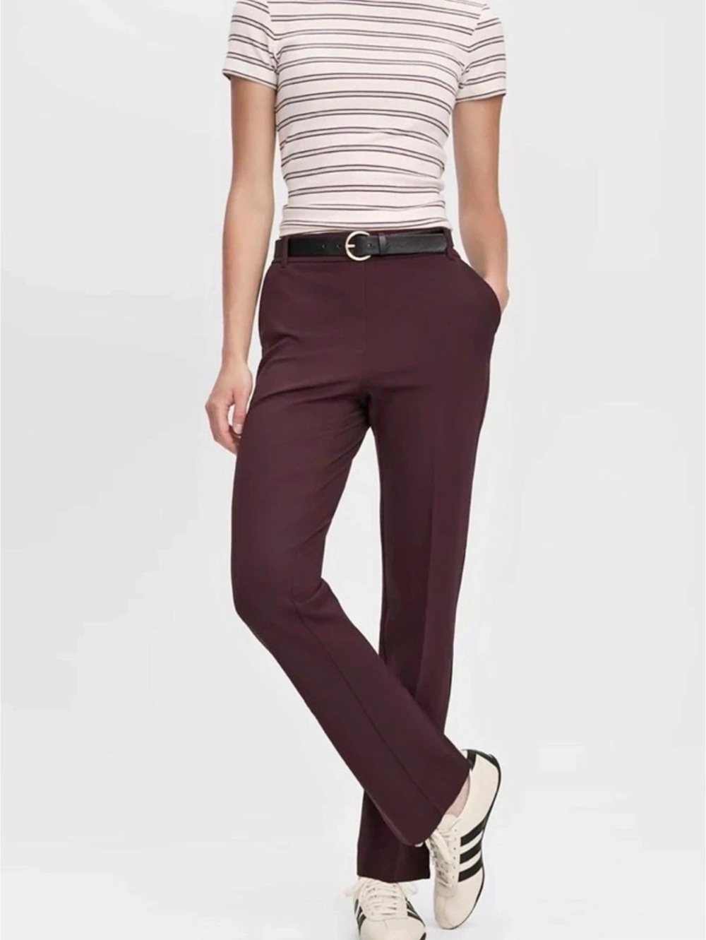 Reitmans Straight Leg Pants in Merlot